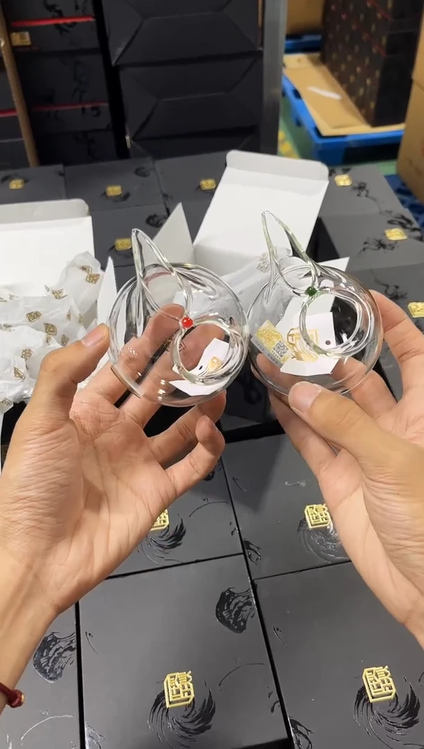 相思公道杯红豆加相思公杯绿豆晶焱金标