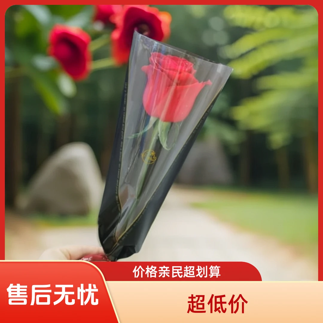 【单支装红玫瑰】告白单支红玫瑰带包装 单支红玫瑰鲜花