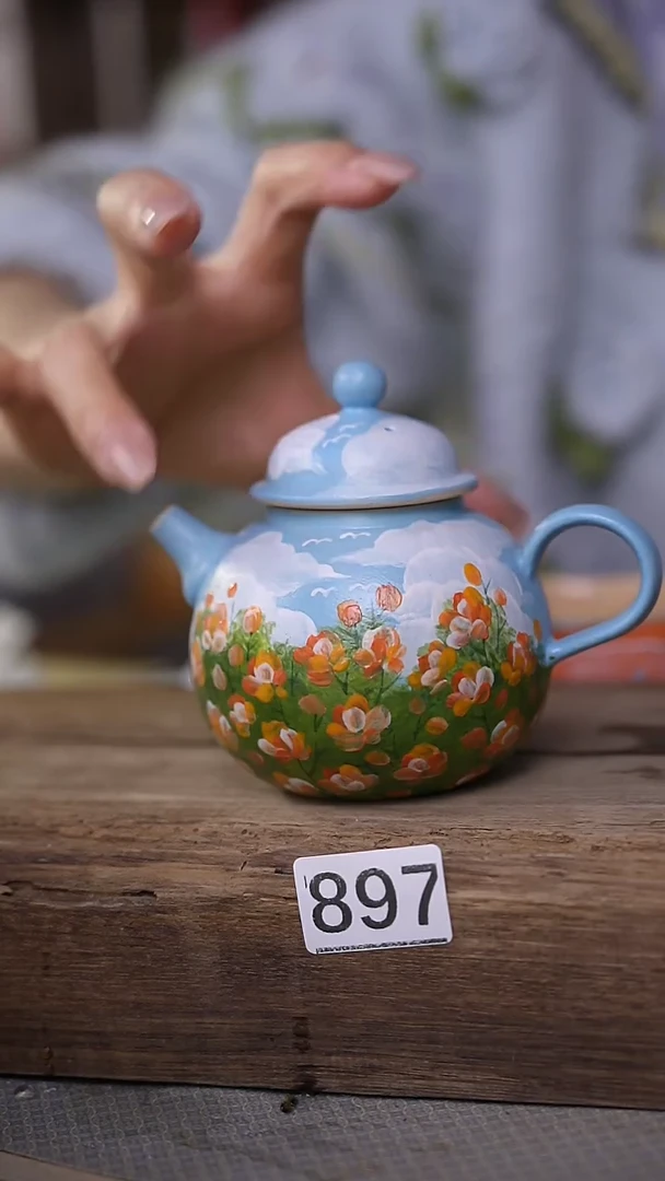 【闪购商品】瓷片油画风·彩绘·设计师石一款 