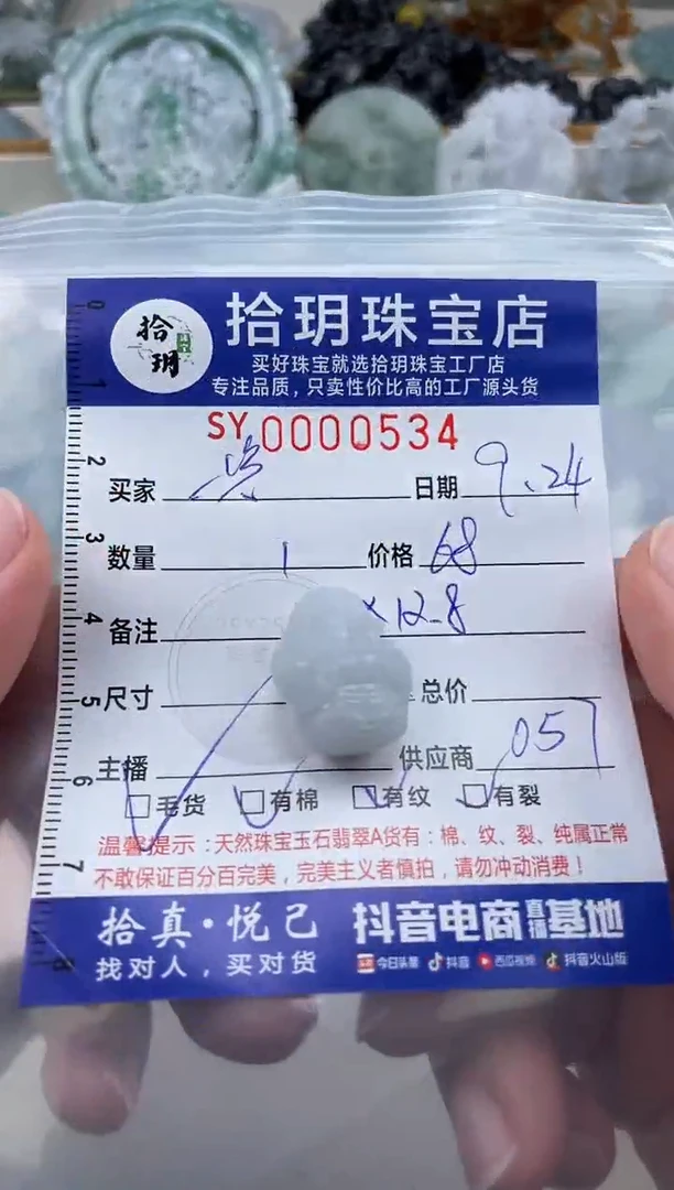 颈饰未镶嵌翡翠一**過挂件534