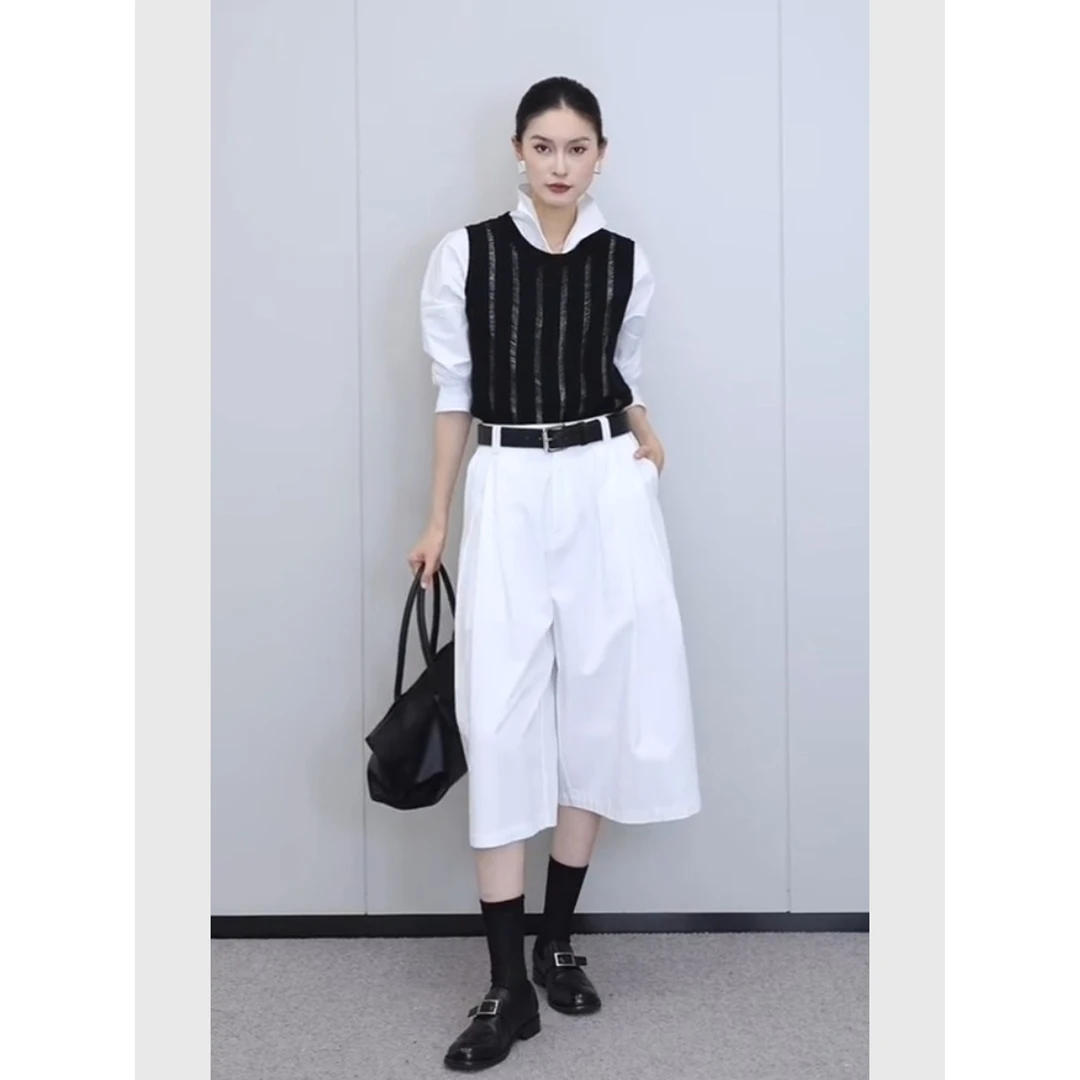 早秋韩系氛围感巨好看高级感2025超火小个子穿搭一整套减龄套装女