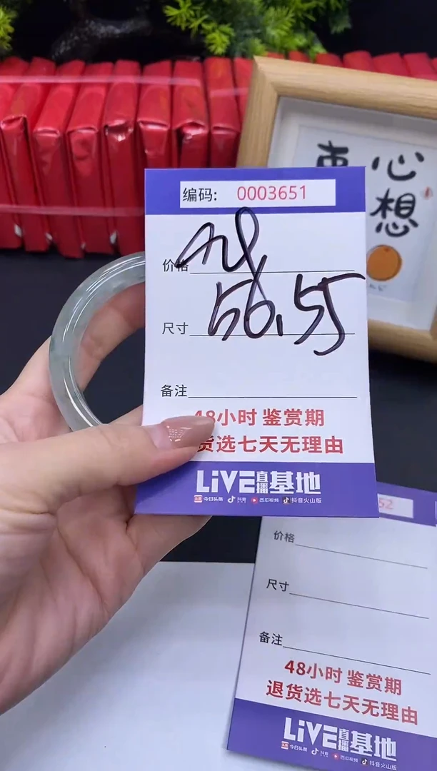 未镶嵌手镯翡翠0003651