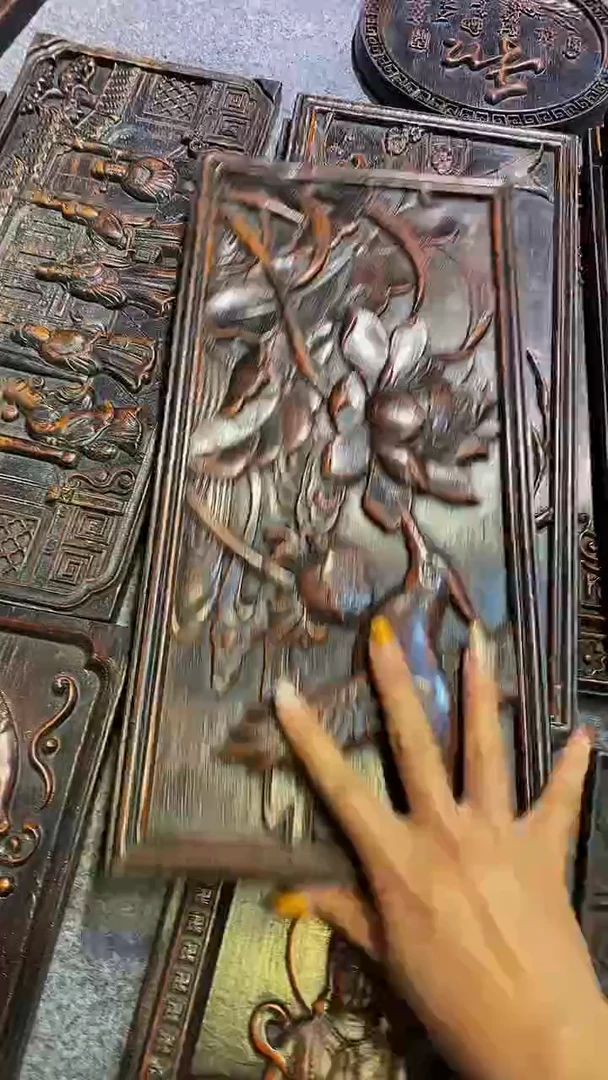 木紫檀雕刻一物一拍