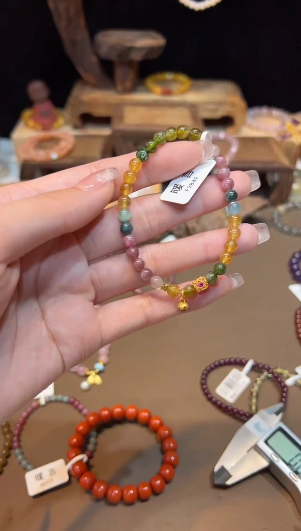 【闪购商品】碧玺手链未镶嵌手饰@@