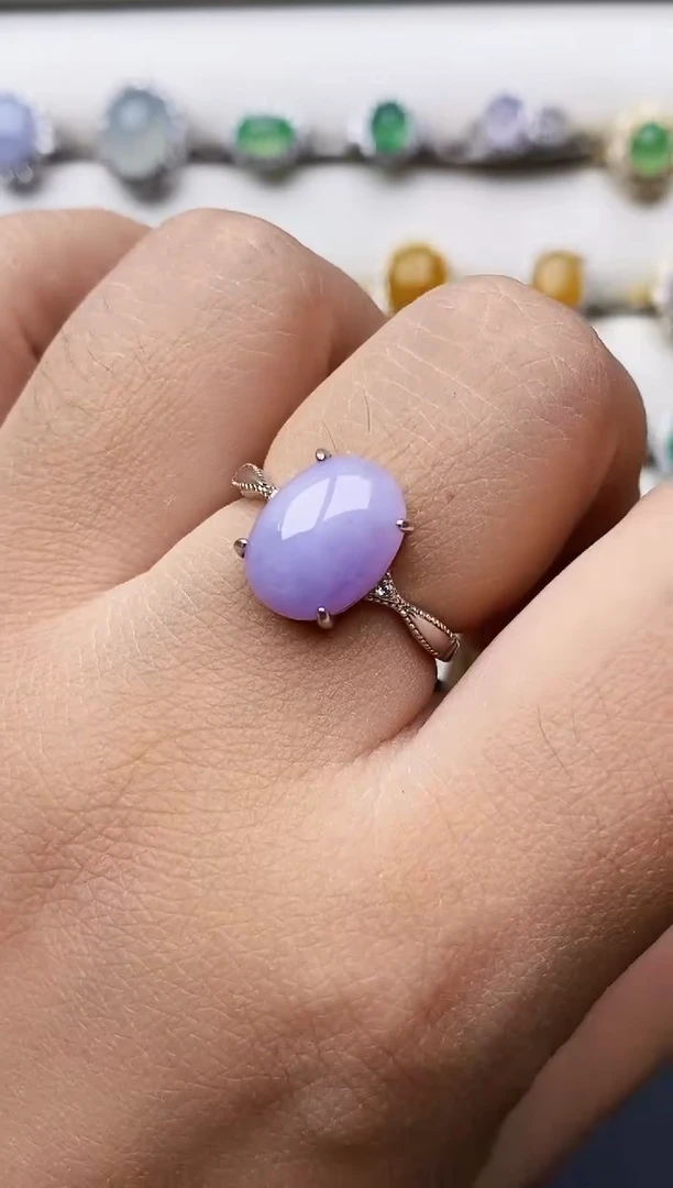 银S925镶嵌戒指翡翠2057