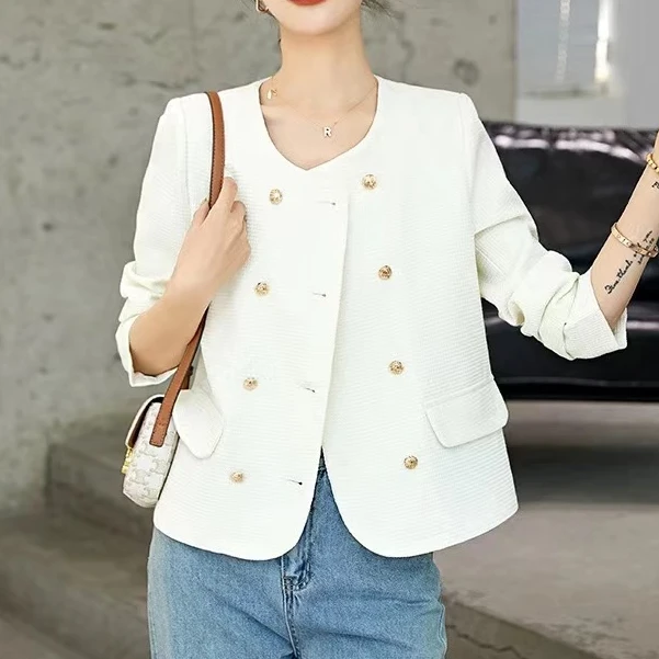 【小依专享】 W331035XB 春秋时尚百搭轻奢休闲女士外套-1035