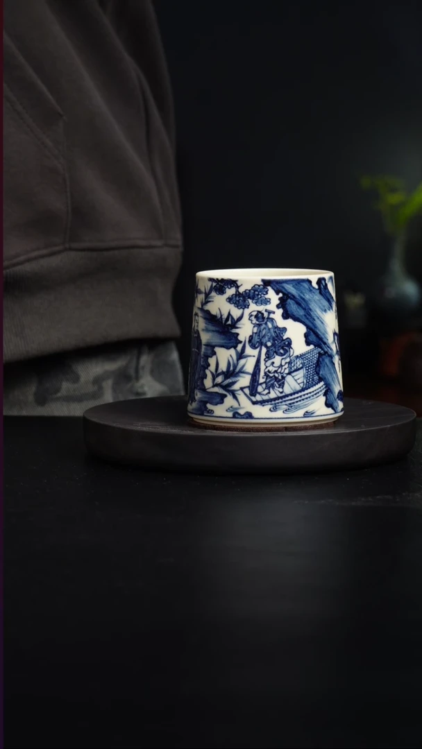 茶壶紫砂1**9幽兰溪堂  萧何追韩信直通杯
