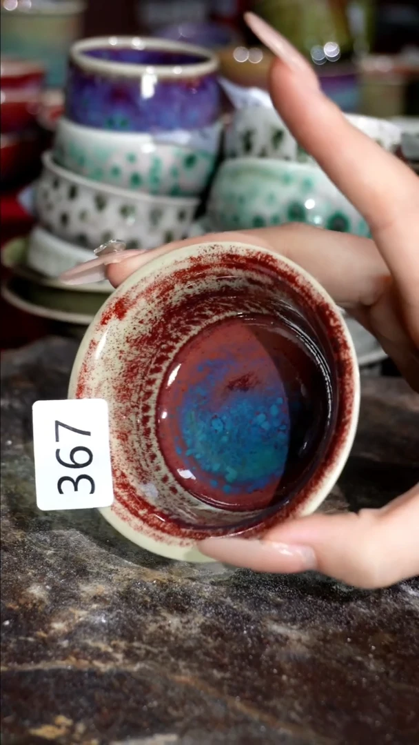 摆件精品窑变钧瓷茶器
