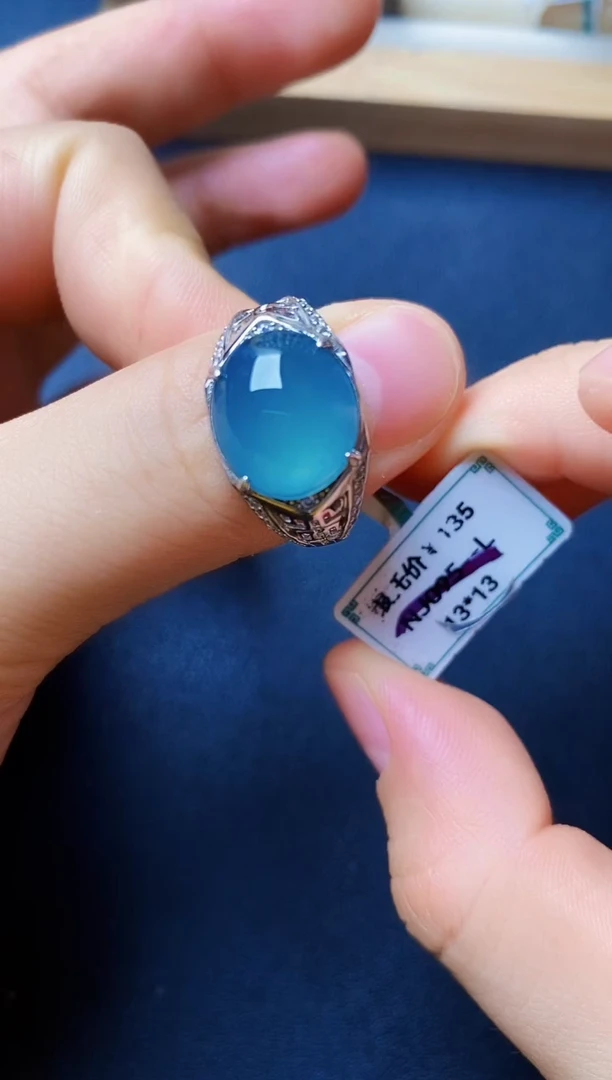 银S925镶嵌戒指翡翠222222222