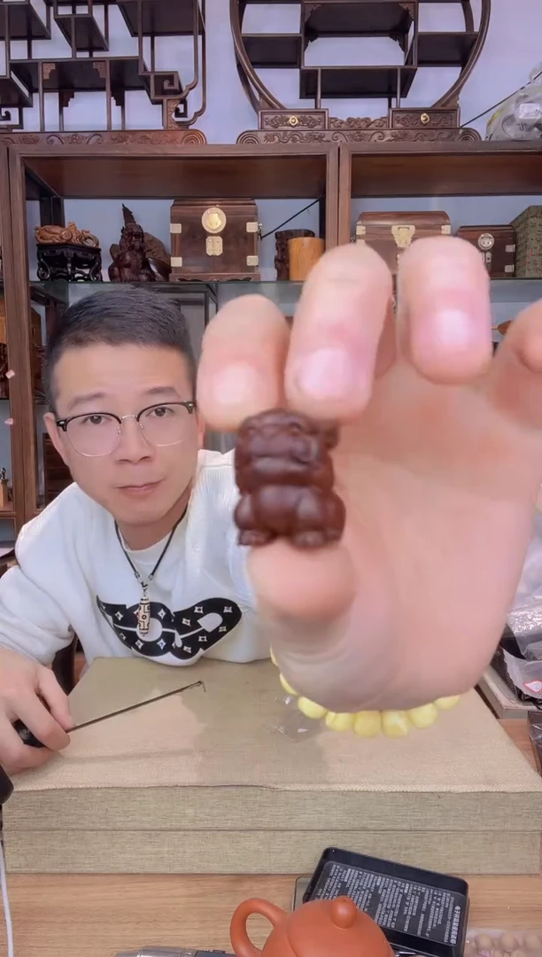 乌木类书架348小叶紫檀小貔貅