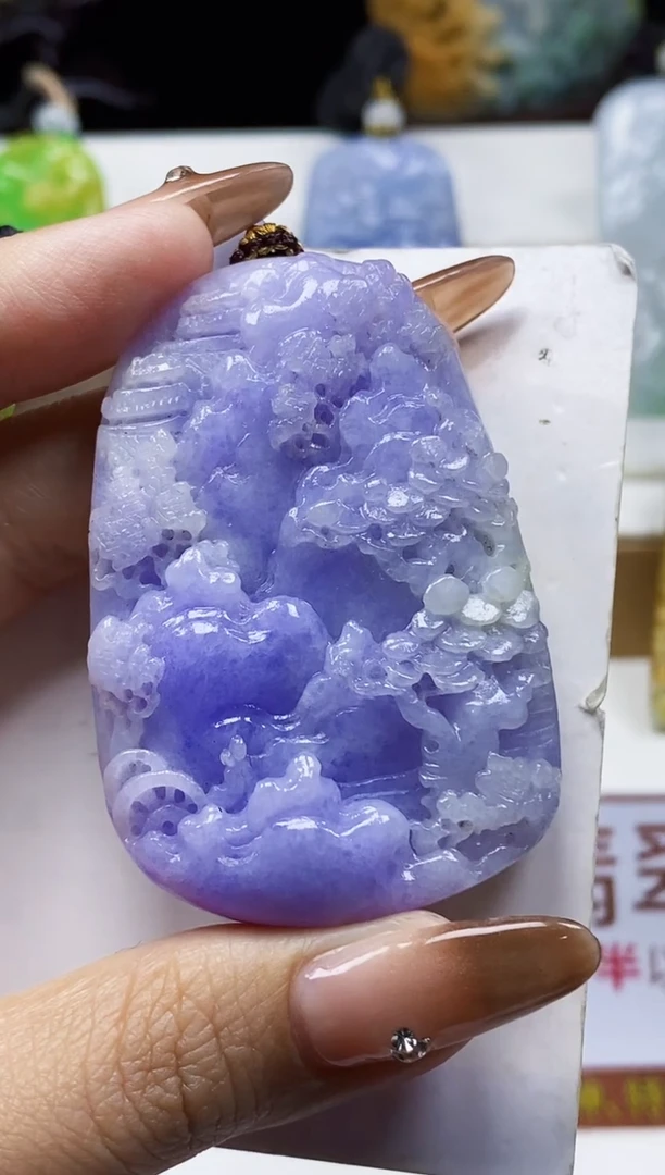 颈饰未镶嵌翡翠翡翠A货