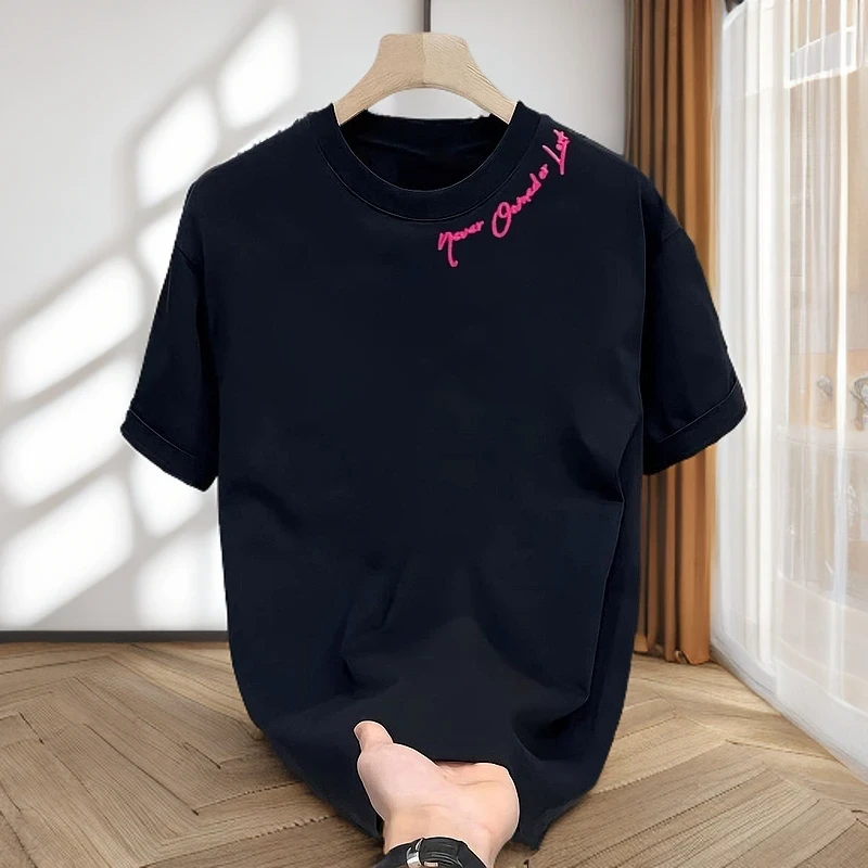 【重磅痞帅半袖】仓石一树青年夏季T恤纯棉轻奢上衣新款男装潮流T恤