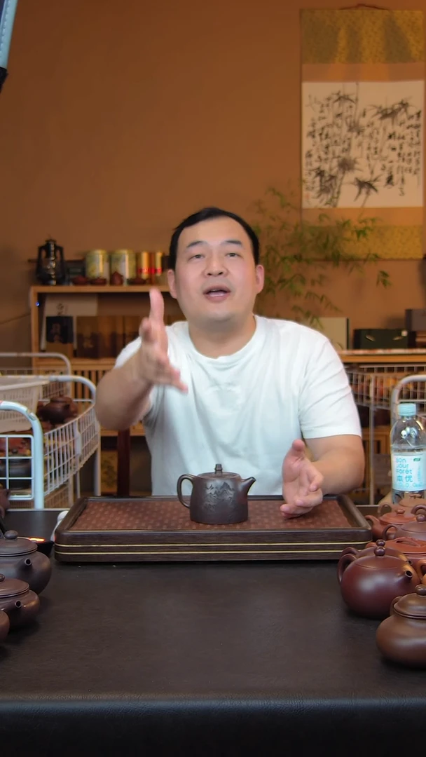 茶壶紫砂LXS刻绘汉铎 微瑕不退不换