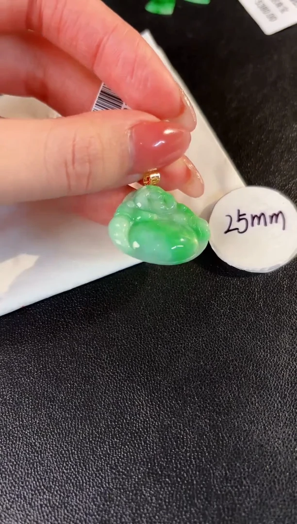 【闪购商品】翡翠颈饰18K金镶嵌 缅料A货/支持复检/一件