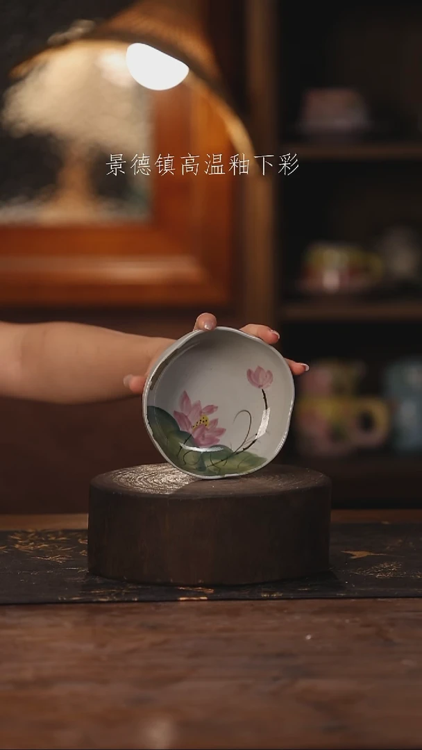 陶瓷景德镇高温釉下手绘陶瓷
