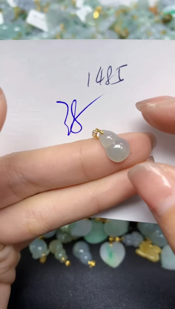 【闪购商品】翡翠颈饰18K金镶嵌 天然翡翠A货