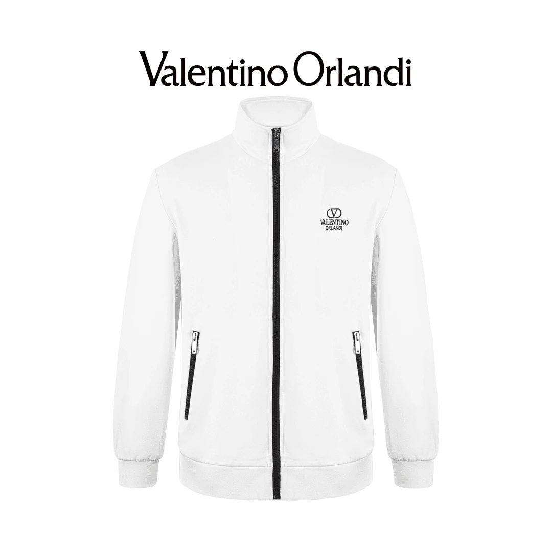 Valentino orlandi秋季男士B版简约字母运动时尚户外休闲百搭夹克