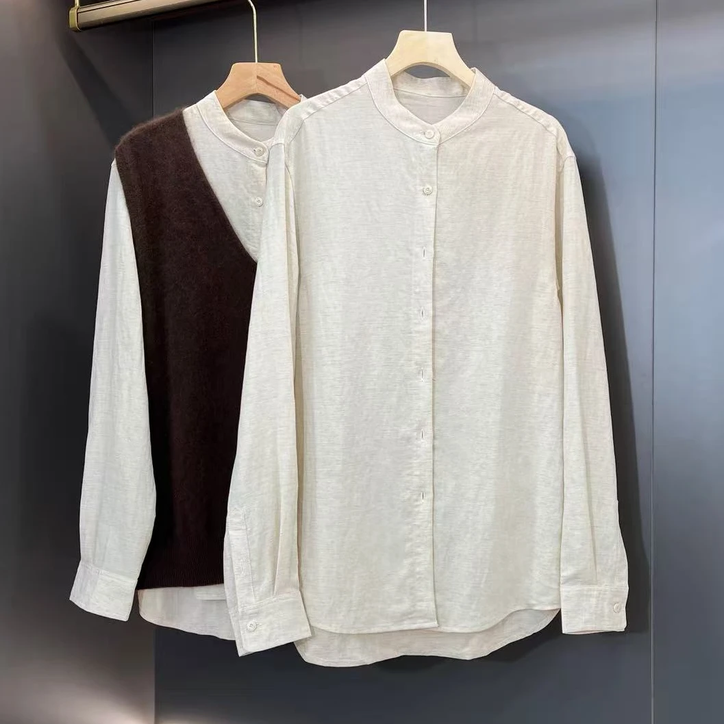 【麻.汉韵】亚麻新中式麻料上衣时尚百搭衬衣高级感独特漂亮女