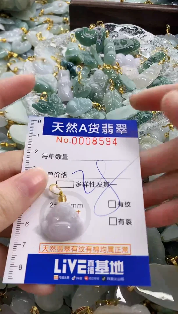 颈饰未镶嵌翡翠天然A货翡翠