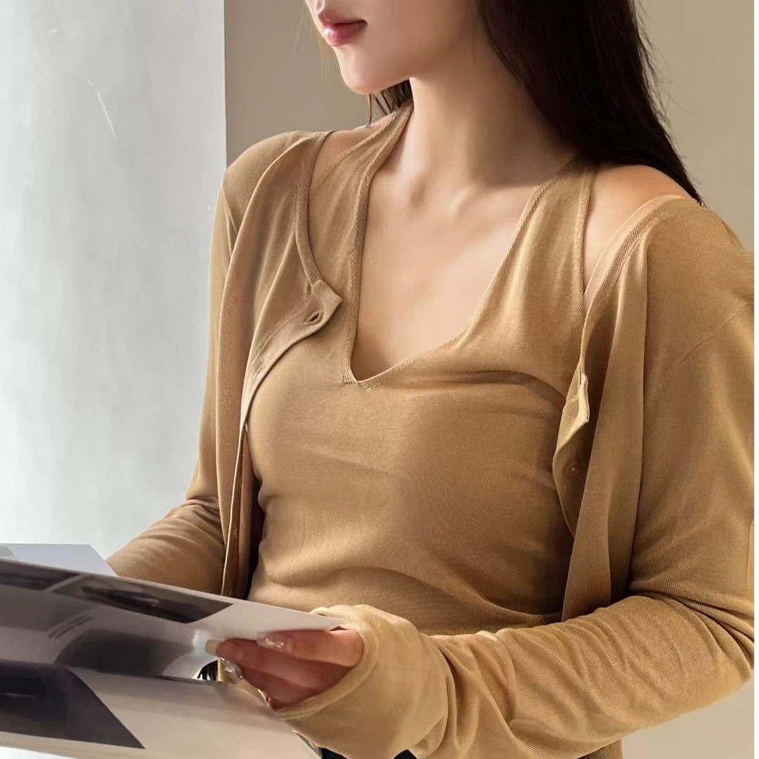 cnleewei   25早春v领结构后背毛织背心  250103702