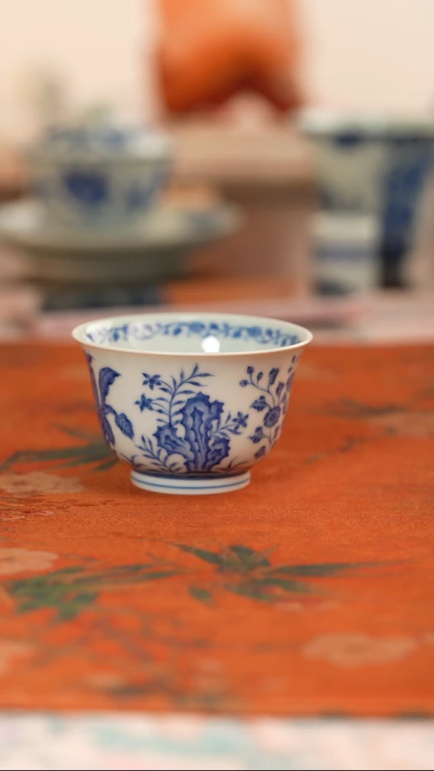源明青忆青花九秋杯
