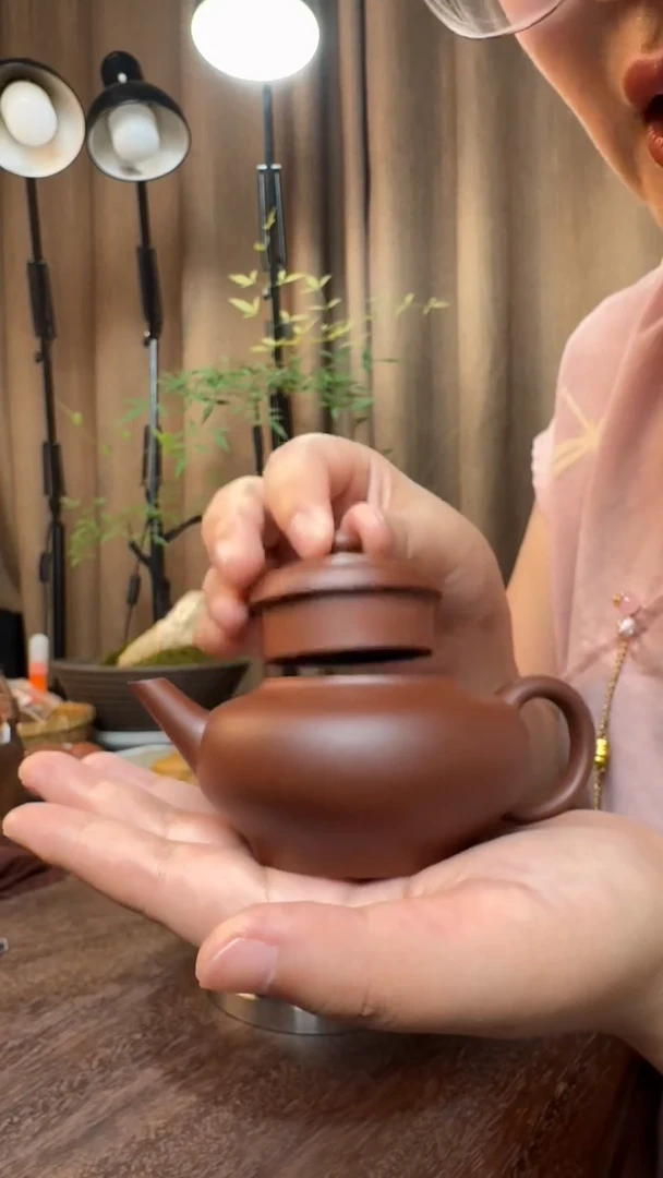 5号#红皮龙-寅春水平壶（半手精工制作）