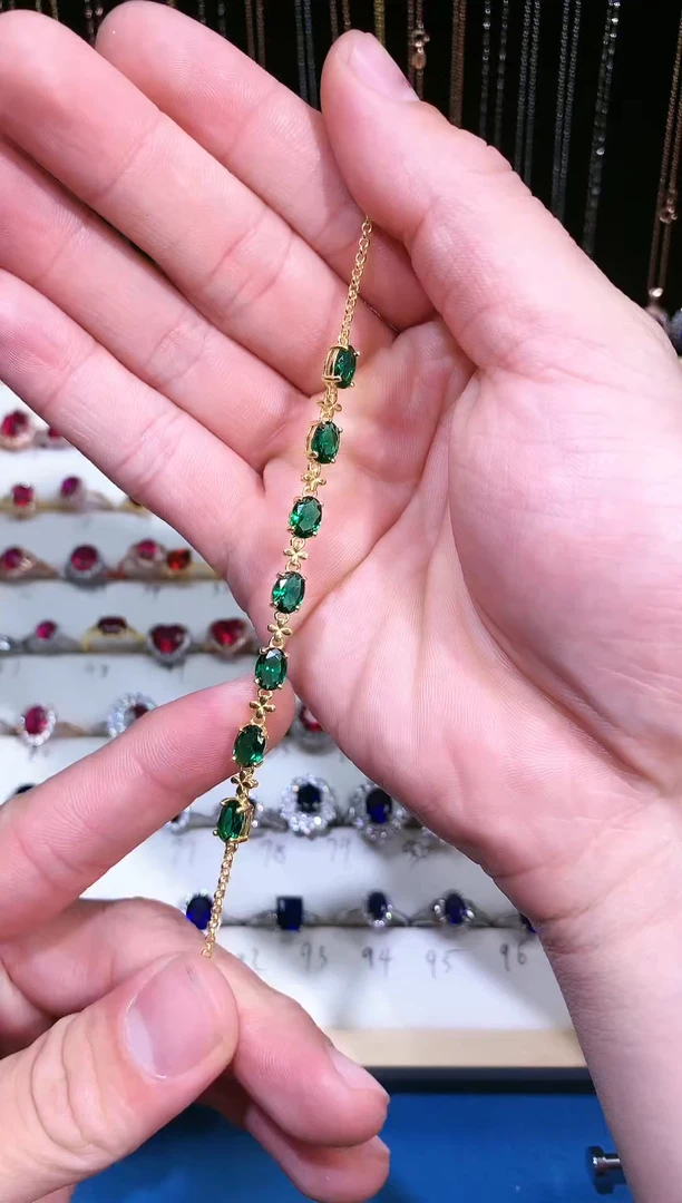 【闪购商品】透辉石手链银S925镶嵌111111