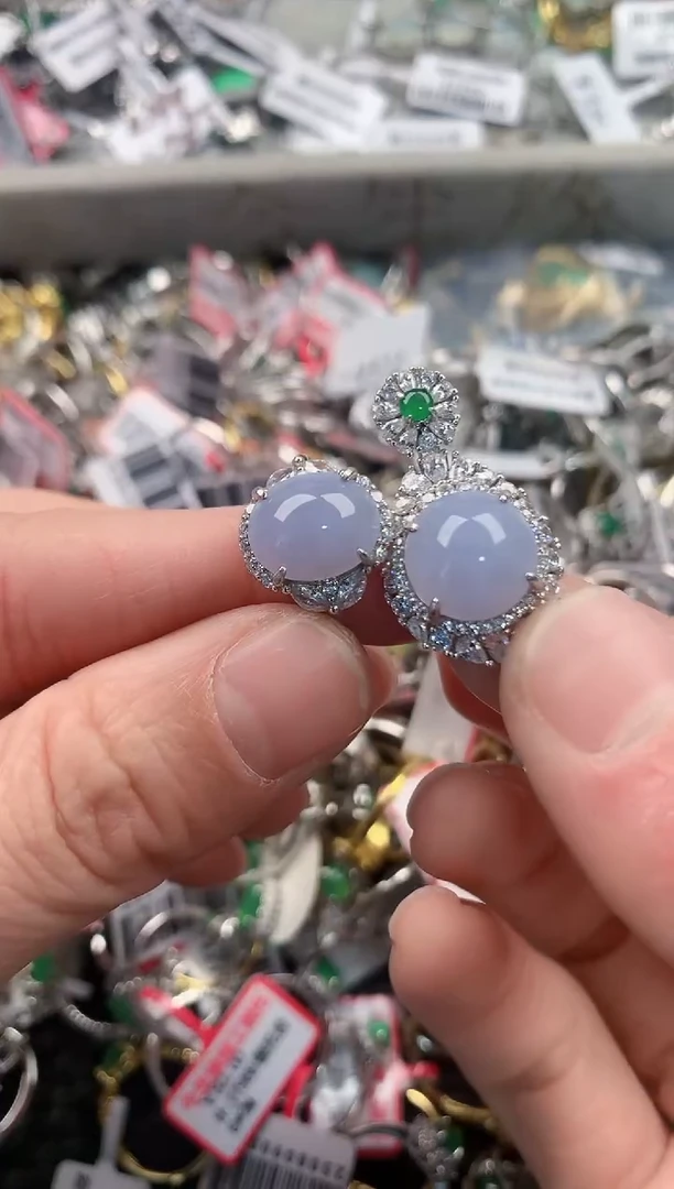 银S925镶嵌戒指翡翠333   7