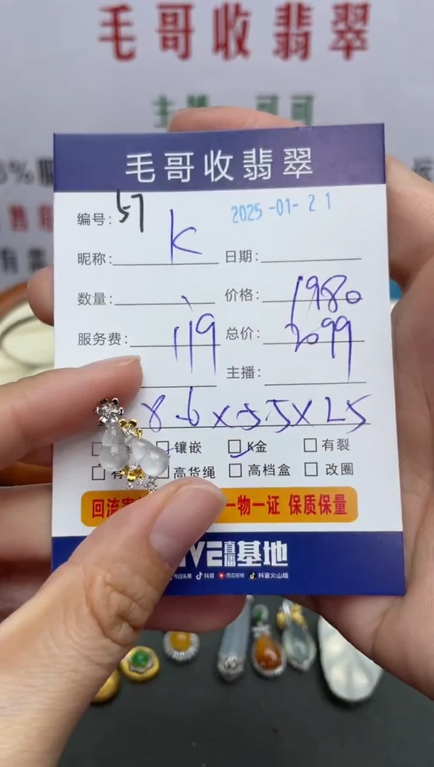 【闪购商品】翡翠颈饰18K金镶嵌翡翠