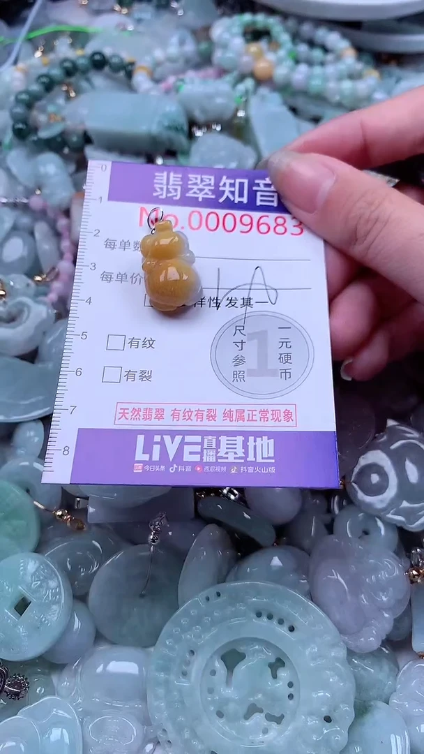 翡翠未镶嵌吊坠(不含链)9683