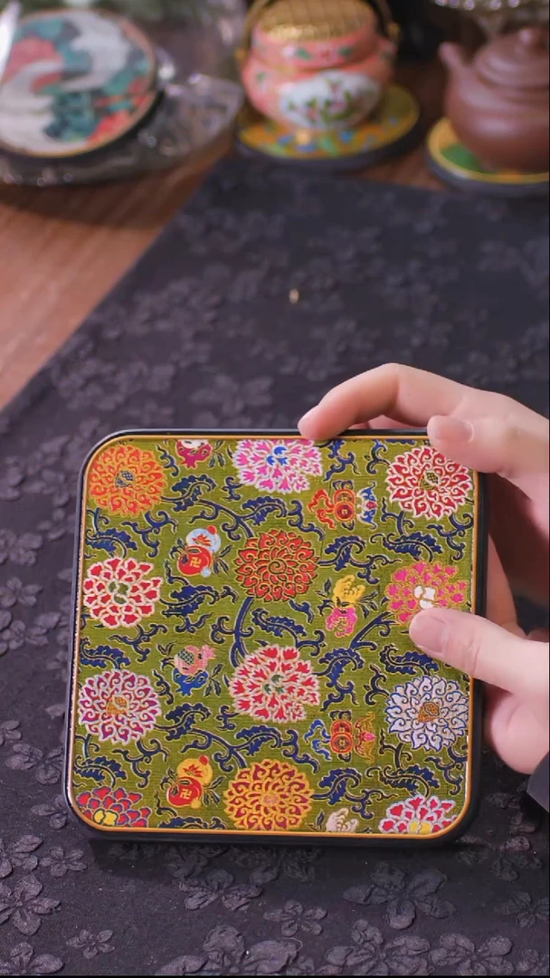 壹藏贰宝锦上添花图案大垫子一片