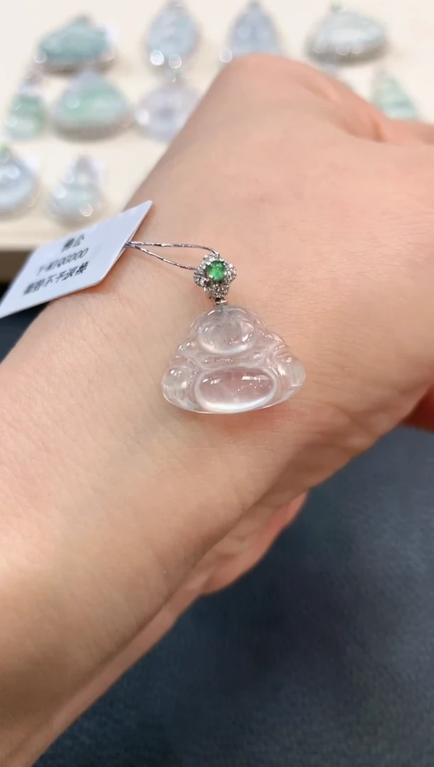 【闪购商品】翡翠吊坠(不含链)18K金镶嵌n2  多样性一件发货