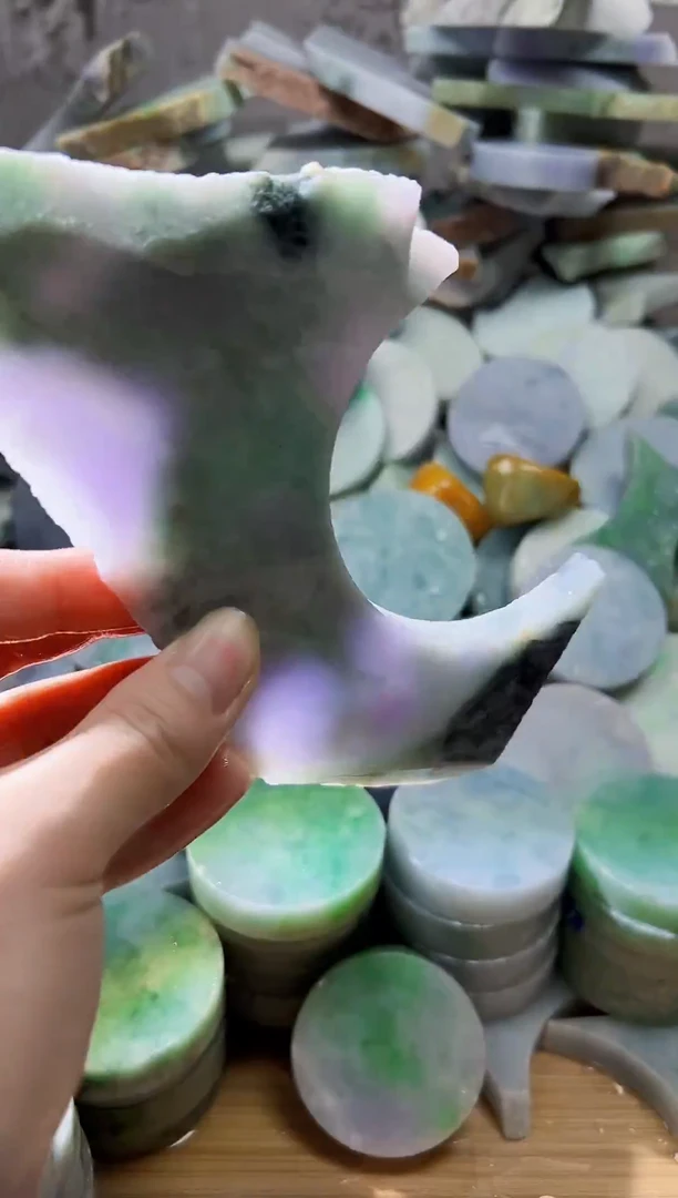 裸石翡翠天然翡翠A货余 南 454