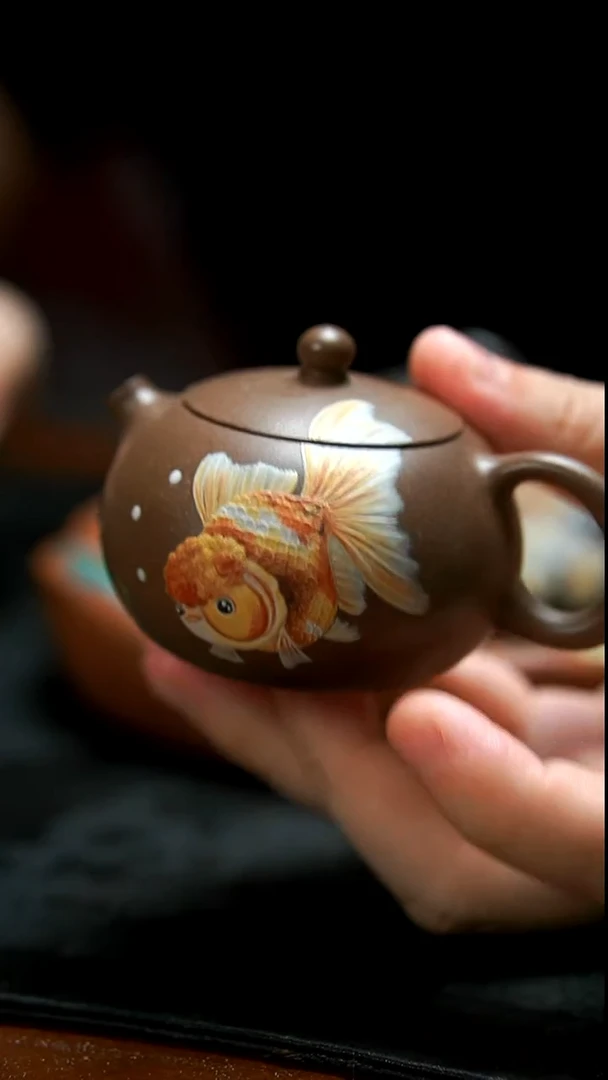 茶壶紫砂日**山段泥兰寿小壶90cc