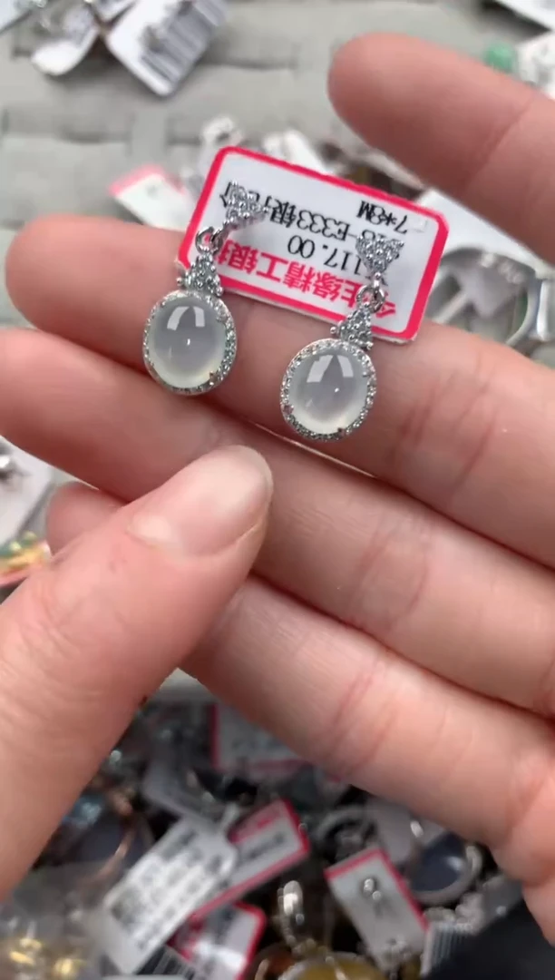 银S925镶嵌戒指翡翠888   5