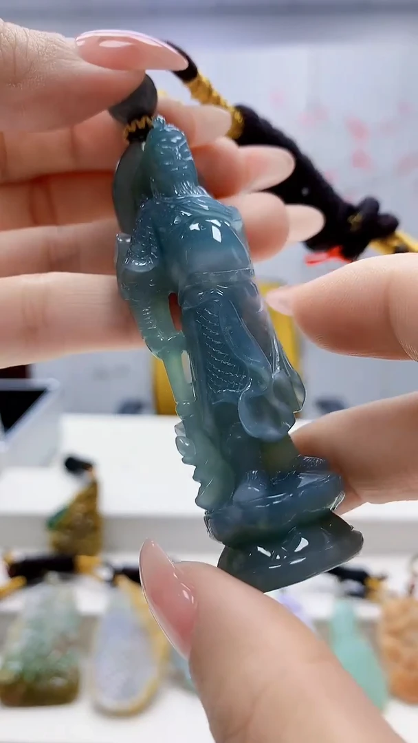 未镶嵌定制翡翠5060ty-毛货挂件71