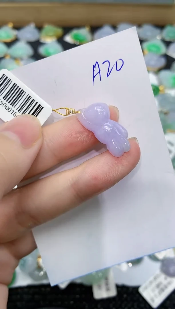 翡翠18K金镶嵌颈饰111111111
