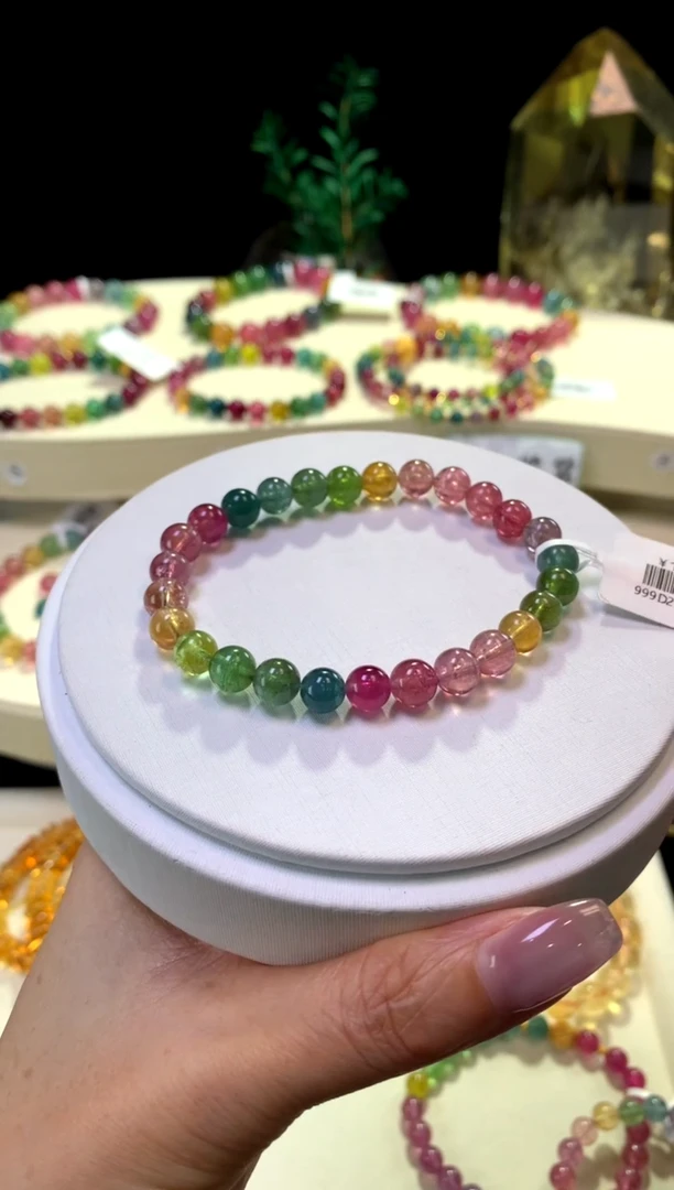 【闪购商品】碧玺手链未镶嵌【梦源珠宝】天然碧玺单圈手链