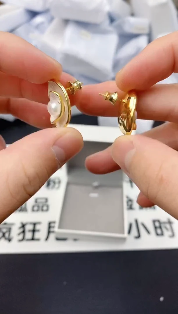 未镶嵌耳饰淡水珍珠ED1082