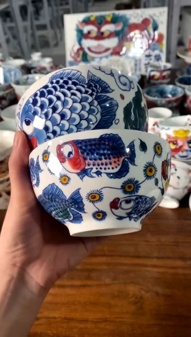 昨明福利  三鱼饭碗+九鱼饭碗