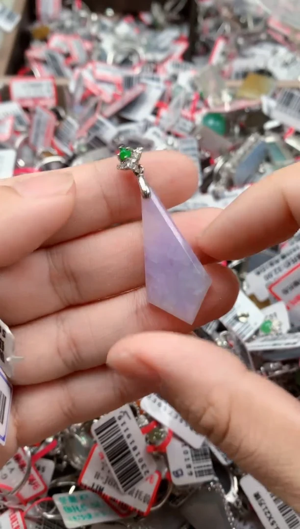 银S925镶嵌戒指翡翠天然A货缅甸翡翠