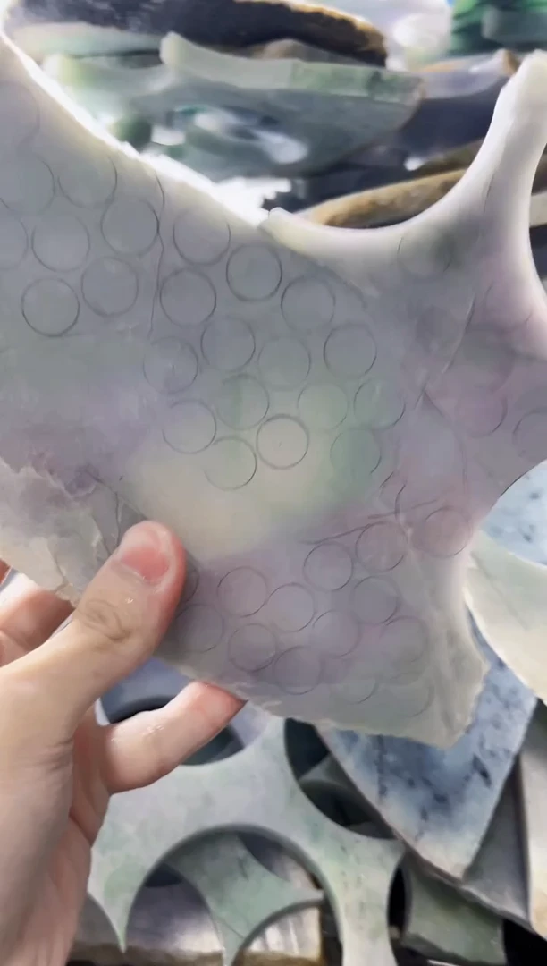 裸石翡翠缅甸翡翠A货文5589