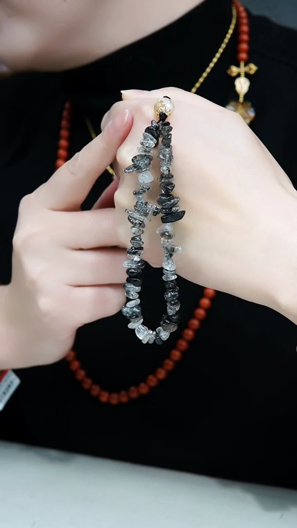 未镶嵌车挂水晶发晶手机挂