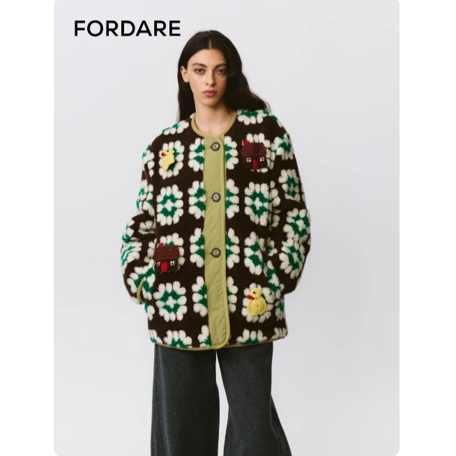 【LOCAT】fordare   祖母格正反两穿外套  2530W11511