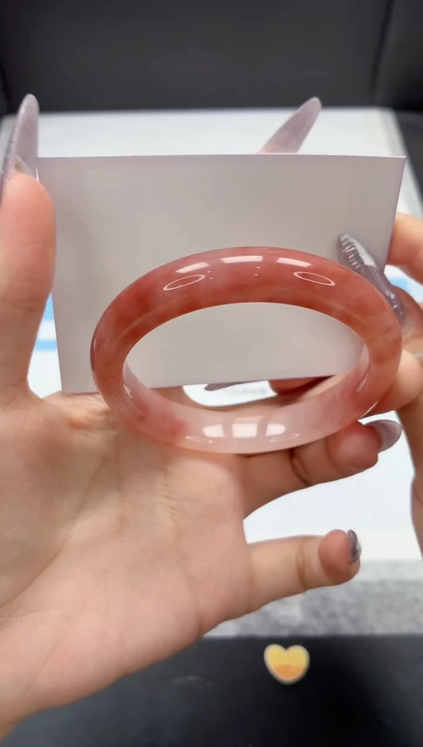 石英质玉手镯未镶嵌332/桃花58.6