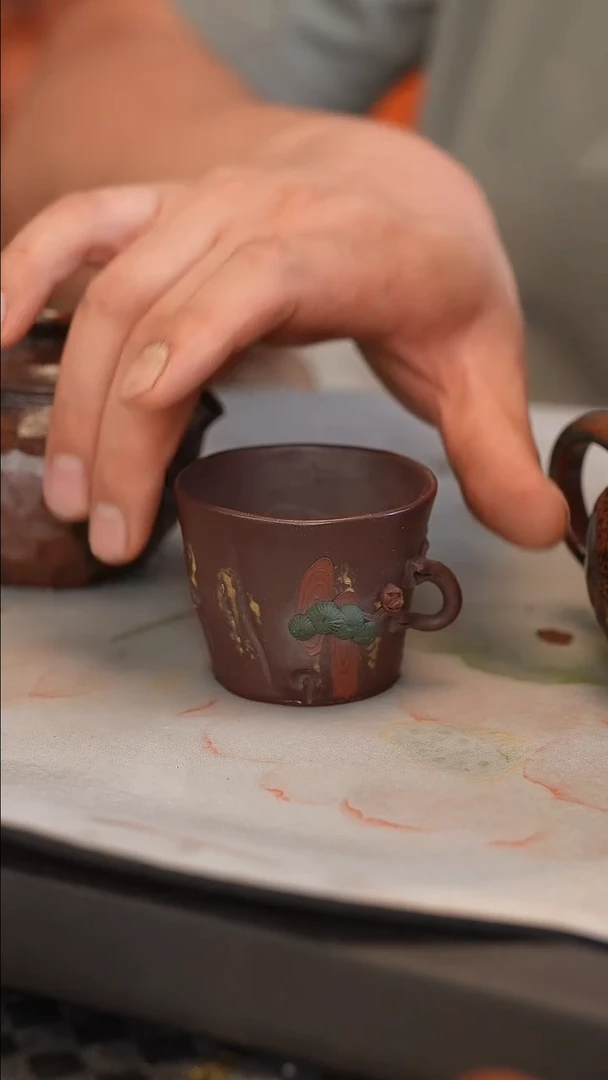 茶壶紫砂原矿手工制作