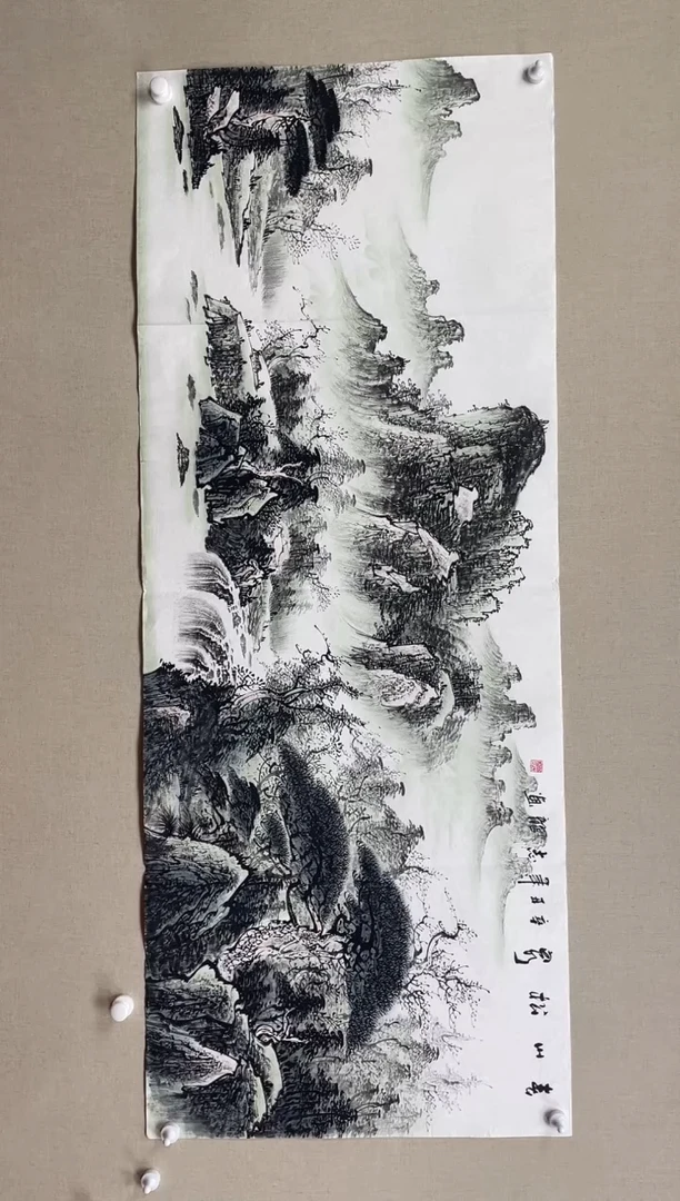 国画180*68 杨志龙杨志龙杨志龙杨志龙