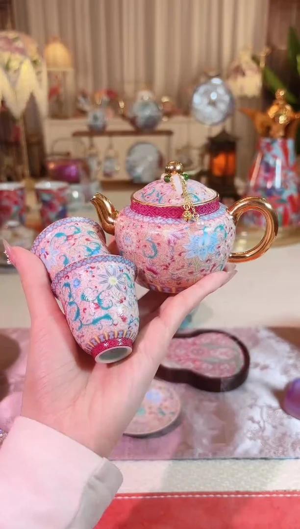 【闪购商品】瓷花开盛世 1壶2杯礼盒