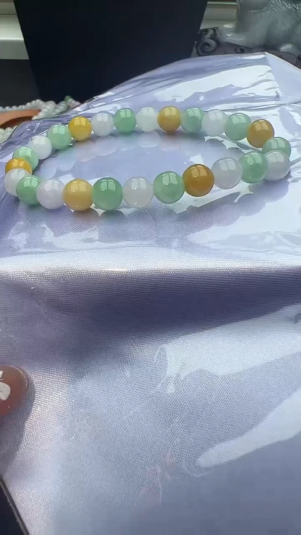 未镶嵌手串翡翠玉珠