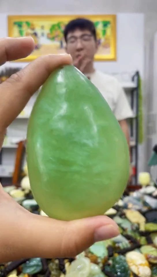 岫玉未镶嵌手把